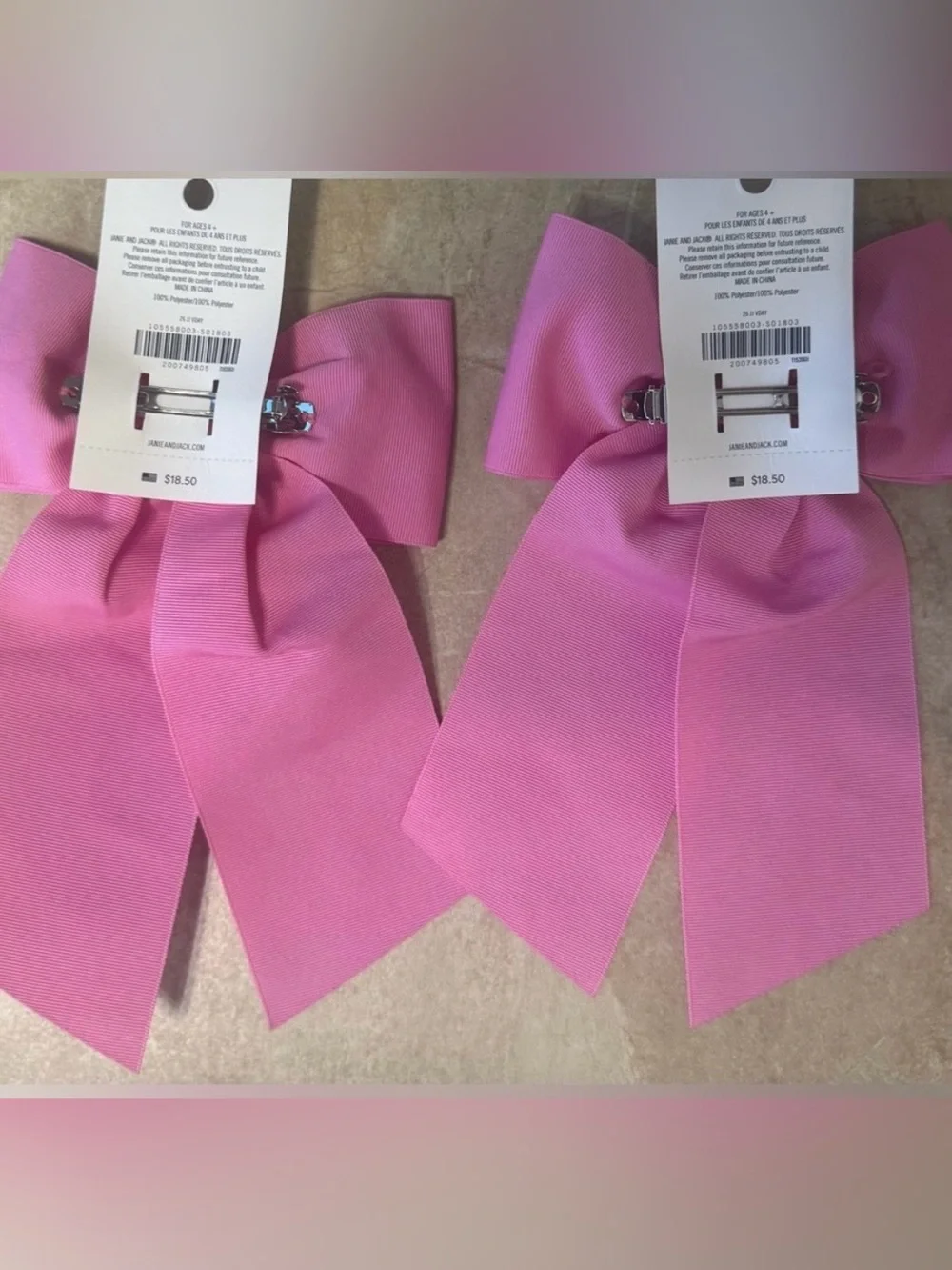 Janie and Jack Bow Barrettes (2)